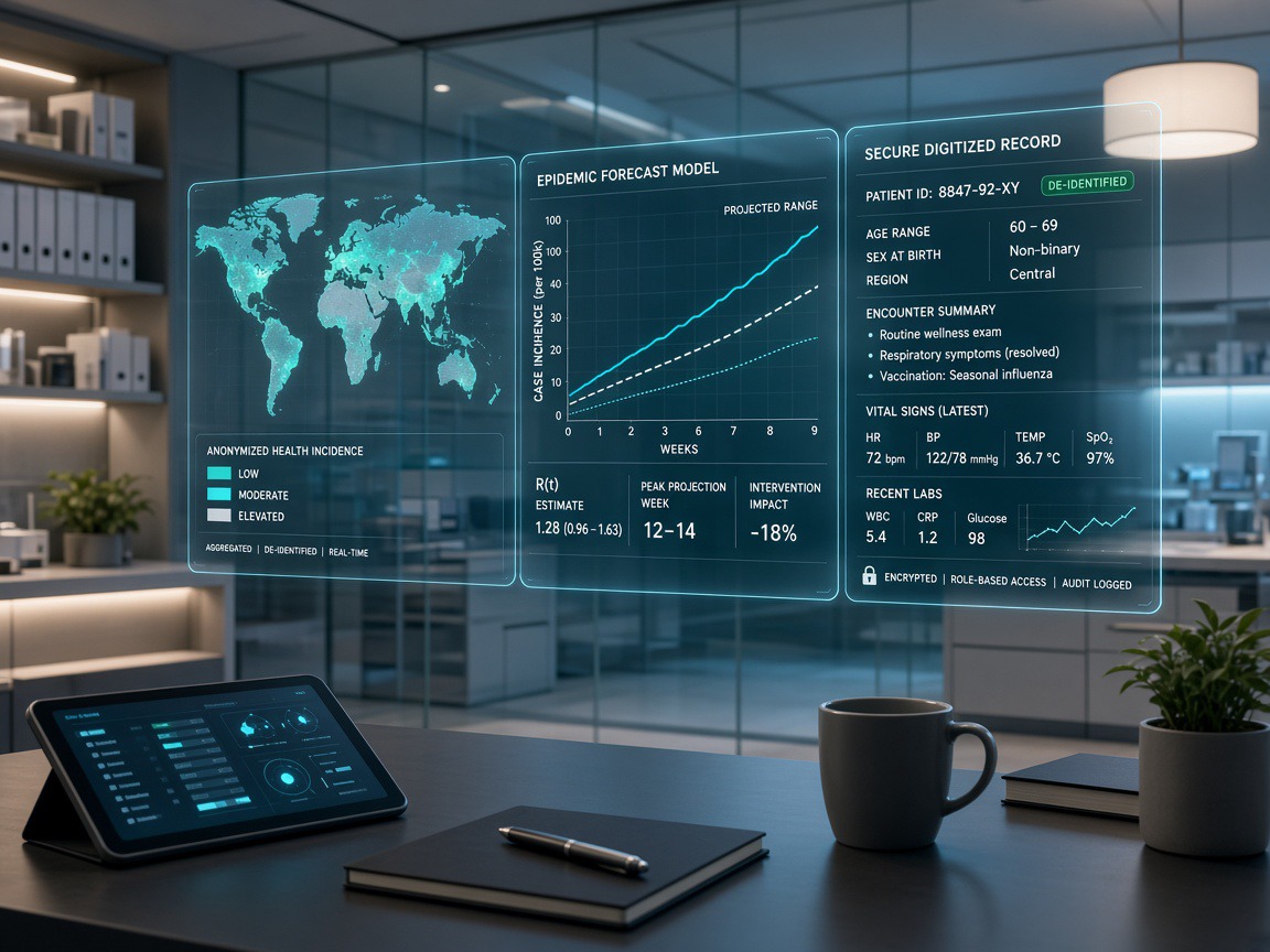 Health informatics screens with predictive analytics